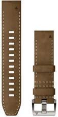 Bracelet en cuir Garmin 22mm (pro Garmin Fenix 8/7/6 (47mm), Epix 2 aj.), brun V4, QuickFit