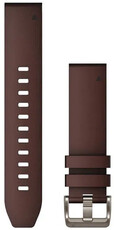 Bracelet en cuir Garmin 22mm (pro Garmin Fenix 8/7/6 (47mm), Epix 2 aj.), brun, QuickFit