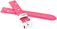 bracelet en cuir JVD RJ7117.10 14mm, rose, pour enfant