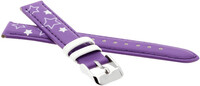 bracelet en cuir JVD RJ7117.8 14mm, violet, pour enfant