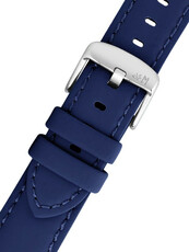 Bracelet en cuir Morellato Capri 5761D82.062 M, bleu, matériau recyclé