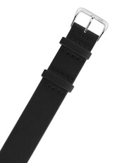 Bracelet en cuir Morellato Vintage 5764D75.019 M, noir, NATO