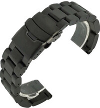 bracelet en acier inoxydable Ricardo Vacone, noir