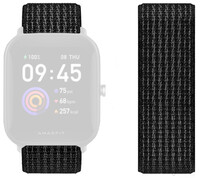 Bracelet en nylon Ricardo 20mm, noir, Quick Release