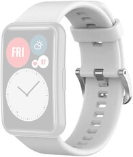 Bracelet en silicone Ricardo 20mm (pro Huawei Watch Fit), blanc, + accessoires de remplacement