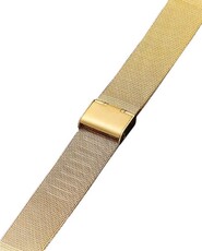 bracelet en acier inoxydable Ricardo Barletta, doré, maille milanaise