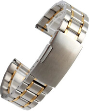 bracelet en acier inoxydable Ricardo Benevento, bicolore