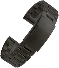 bracelet en acier inoxydable Ricardo Benevento, noir