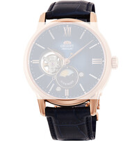 Bracelet en cuir Orient UL017011P0 21mm (pour modèle RA-AS00), bleu