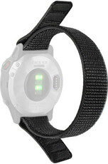 Sangle d'enfilage 26mm, nylon, noir (Garmin Fenix 7X/6X/5X etc.)