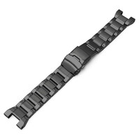 bracelet en acier inoxydable Ricardo Robbio (pour Casio G-Shock G-Steel GST), noir