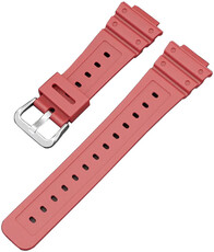 bracelet en silicone Ricardo Ribolla 16mm (pour Casio G-Shock GA-2100/GA-2110, DW-5600, GW-6900) rouge