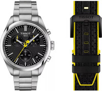 Tissot PR 100 Quartz T150.417.11.051.00 Tour de France 2024 Edition + bracelet cuir de rechange