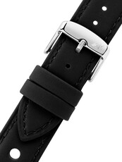 Bracelet en cuir Morellato Tropea 5968D99.019 M, noir, matériau recyclé