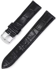Bracelet en cuir Ricardo Bergamo, noir