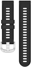 Bracelet en silicone Ricardo 18mm (pro Garmin Venu 2S, Vívoactive 4S, Forerunner 265S, Venu 3S aj.), noir, Quick Release