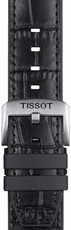 Bracelet en cuir Tissot T852.046.761 22mm, noir, Quick Release