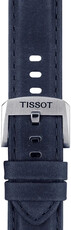 Bracelet en cuir Tissot T852.046.831 20mm, bleu, Quick Release