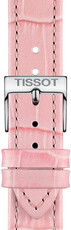 Bracelet en cuir Tissot T852.047.114 16mm, rose, Quick Release