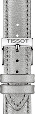 Bracelet en cuir Tissot T852.047.129 16mm, argent, Quick Release