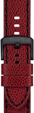 Bracelet en cuir Tissot T852.049.048 22mm, rouge, Quick Release