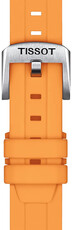 Bracelet en silicone Tissot T852.047.452 18mm, orange, Quick Release