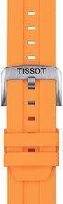 Bracelet en silicone Tissot T852.047.918 22mm, orange, Quick Release