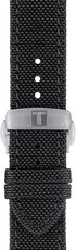 Bracelet en textile Tissot T852.043.157 21mm, noir, Quick Release