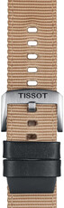 Bracelet en textile Tissot T852.046.752 22mm, beige, Quick Release