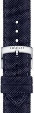 Bracelet en textile Tissot T852.048.185 21mm, bleu, Quick Release