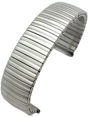 bracelet en acier inoxydable Ricardo Torrino, argenté, élastique