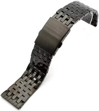 Bracelet en acier inoxydable Ricardo Marino, noir