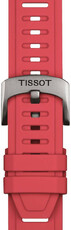 Bracelet en silicone Tissot T852.049.243 21mm, rouge, Quick Release