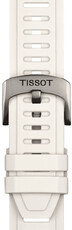 Bracelet en silicone Tissot T852.049.245 21mm, blanc, Quick Release