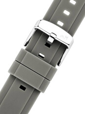 Bracelet en caoutchouc Morellato Moon 6060556.093 M, gris, Quick Release