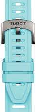 bracelet en silicone Tissot T852.049.329 21mm, bleu, Quick Release