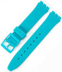 bracelet en silicone Ricardo Barletta 19mm (pour Swatch), turquoise