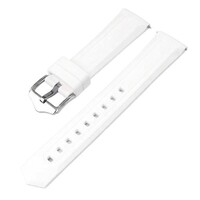 bracelet en silicone Ricardo Lucca, Quick Release, blanc