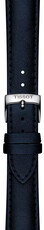 Bracelet en cuir Tissot T852.050.305 18mm, bleu, vegan, Quick Release