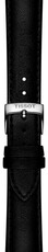 Bracelet en cuir Tissot T852.050.319 18mm, noir, vegan, Quick Release