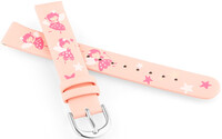 Bracelet en simili-cuir JVD RJ7223.1 14mm, rose, enfants