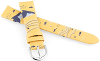 Bracelet en simili-cuir JVD RJ7224.1 16mm, jaune, enfants