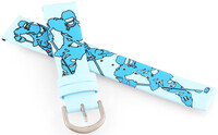 Bracelet en simili-cuir JVD RJ7202.2 18mm, bleu, enfants