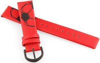 Bracelet en simili-cuir JVD RJ7220.3 16mm, rouge, enfants