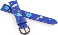 Bracelet en simili-cuir JVD RJ7225.2 16mm, bleu, enfants