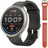Amazfit Active 2 Premium (Round) Black Leather (+bracelet de rechange)