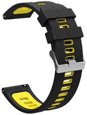 Bracelet en silicone Ricardo 22mm (pro Garmin Fenix 8/7/6 (47mm), Epix 2 aj.), noir V2, Quick Release