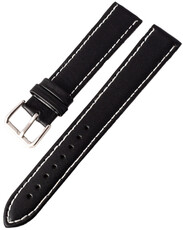 Bracelet en cuir Ricardo Napoli, noir