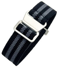 bracelet en nylon Ricardo Alcamo, noir