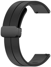 Bracelet en silicone Ricardo 22mm (pour Huawei Watch GT 4, 5), noir, attache rapide